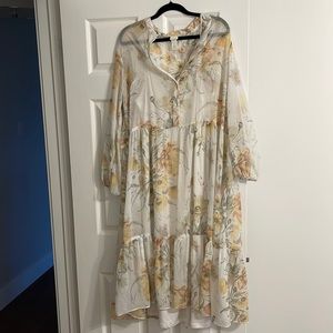 COPY - H&M floral chiffon dress